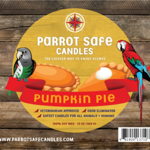 Pumpkin Pie Candle by Parrot Safe Candles