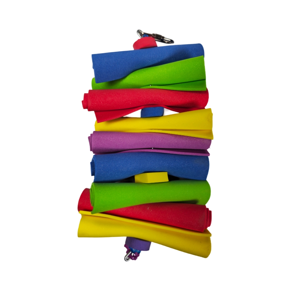 Colorful Foam Roll Parrot Toy